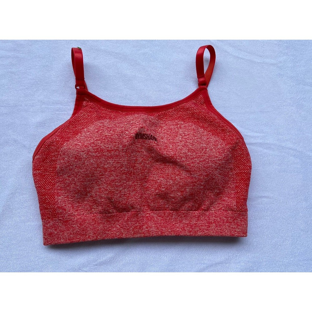 Gymshark Flex Strappy Sports Bra Red Extra Small Red XS Women’s